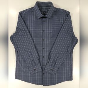 Mizzen+Main Leeward Navy Checkered Dress Shirt